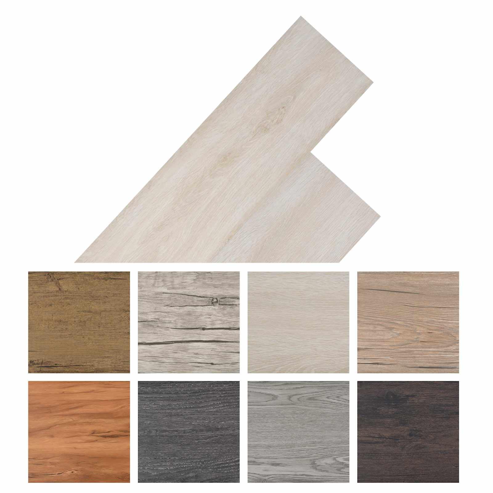 Pavimenti autoadesivi in PVC, 30,5 x 61 cm, 28 pezzi, rovere classico, bianco, rivestimento per pavimenti in vinile laminato per soggiorno, cucina, corridoio, con isolamento acustico e facile