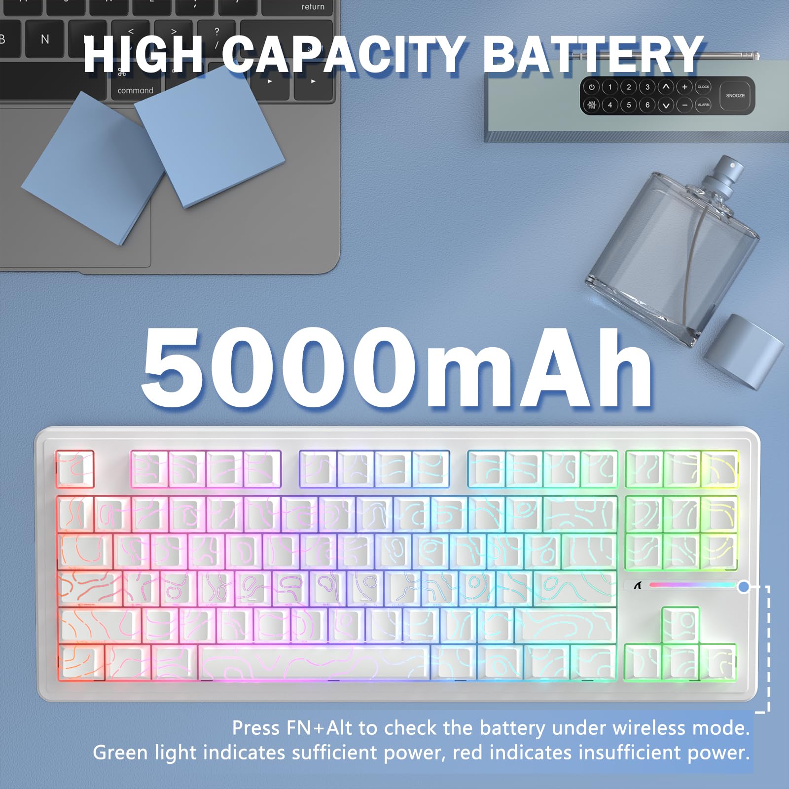 ATTACK SHARK M87PRO TKL Wireless Mechanical Gaming Keyboard