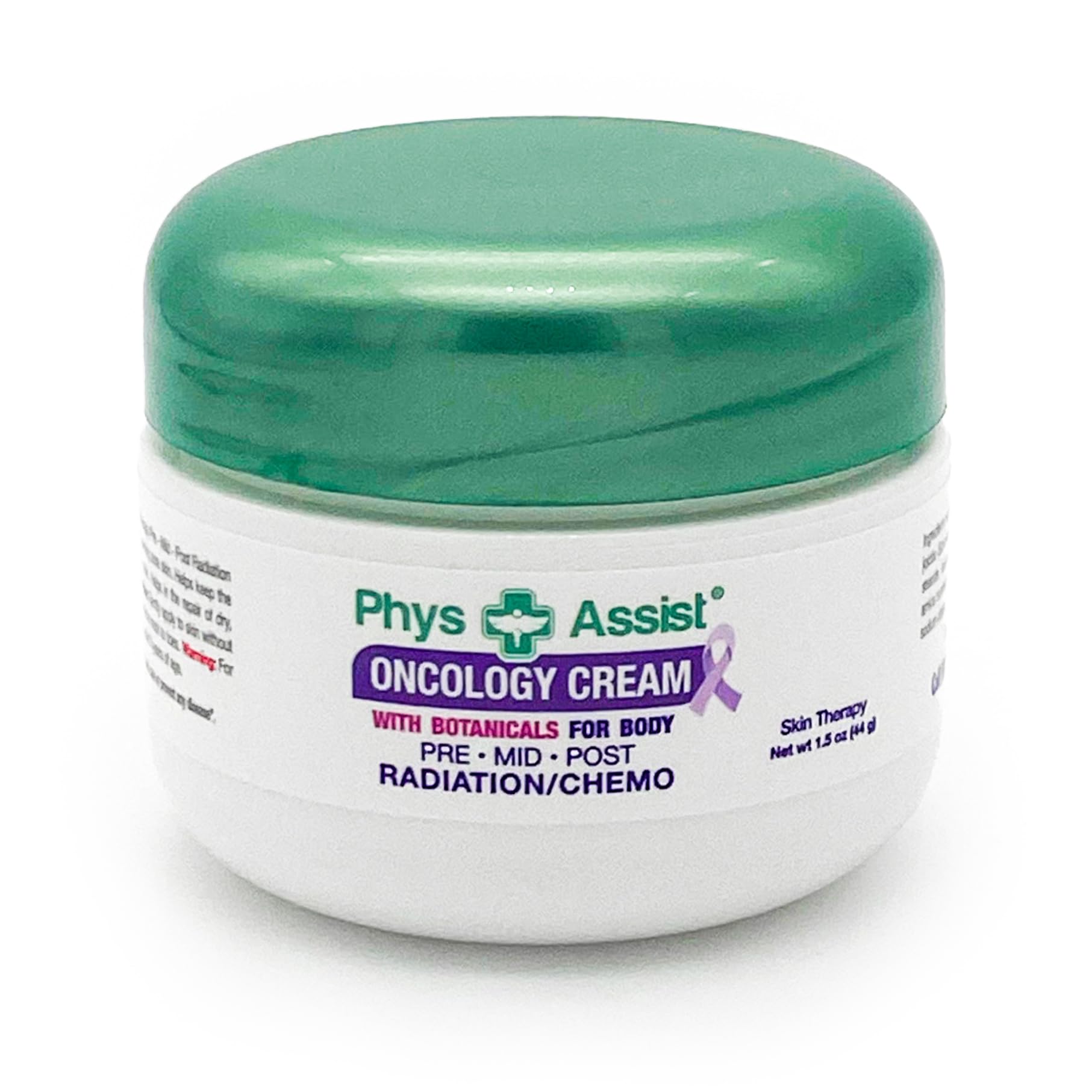 PhysAssist Oncology Cream 1.5 oz. Travel Size. Soothing, Calming and Hydrating to Stressed Skin Undergoing Chemo or Radiation. Made with Botanicals of