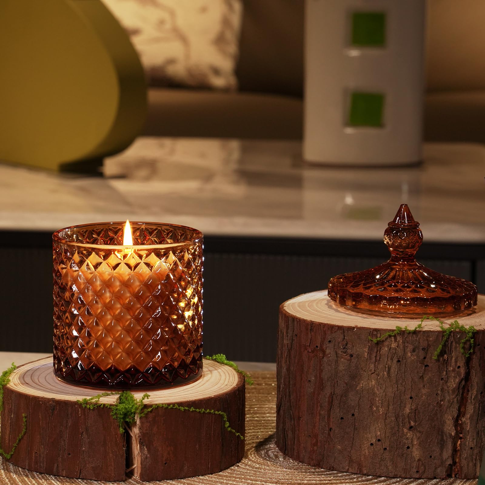 Pumpkin Spice Scented Candles,Sweet & Spicy Cinnamon Pumpkin Candles - Image 4