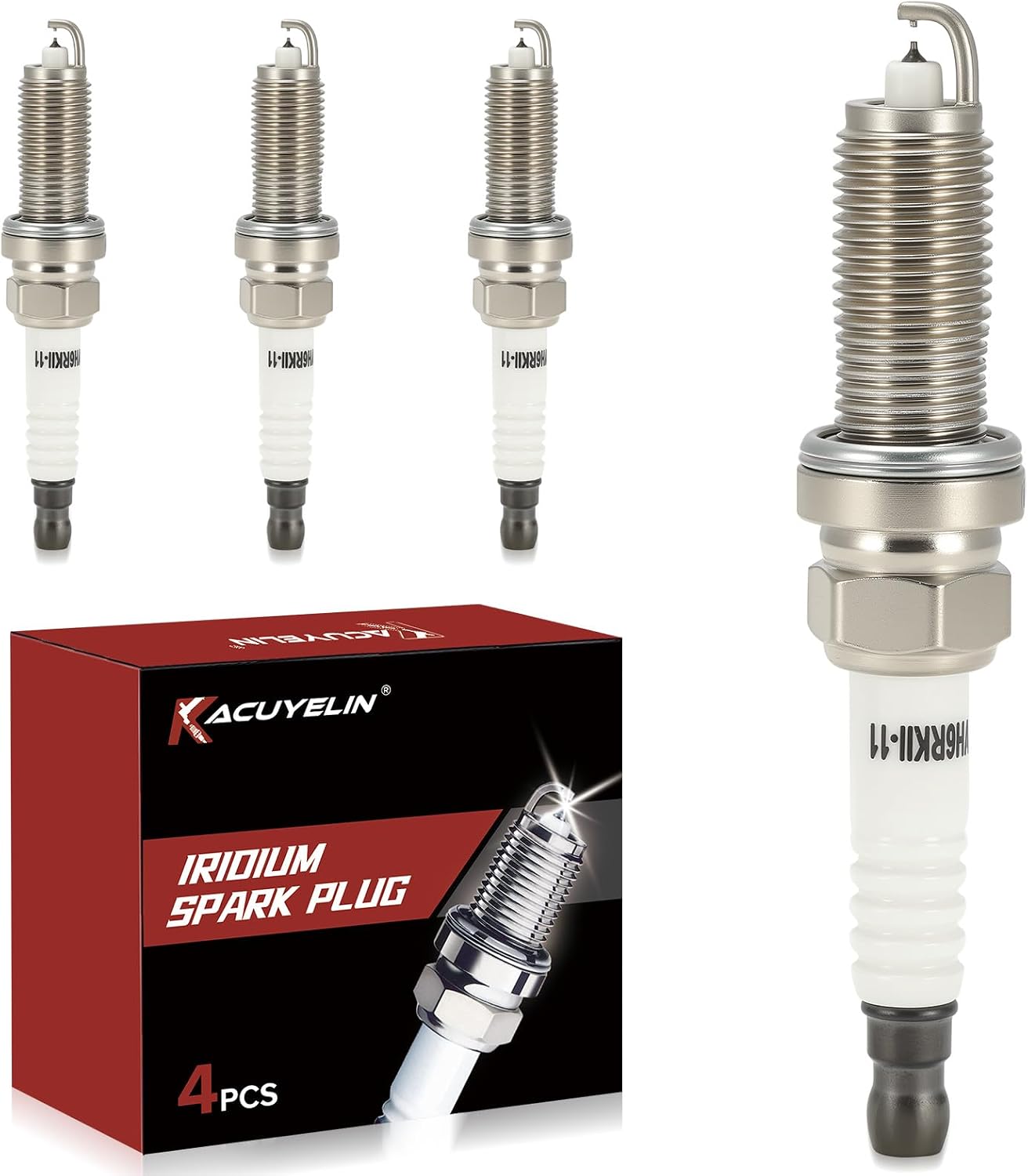 Double Iridium 9029 Spark Plugs Set of 4 Compatible with Nissan Altima 2.5 07 08 09 10 11 12 13,Frontier 2005-2019,Rogue 2008-2013,Sentra 2007-2019,Versa 2007-2020#91187 LKAR6AIX-11
