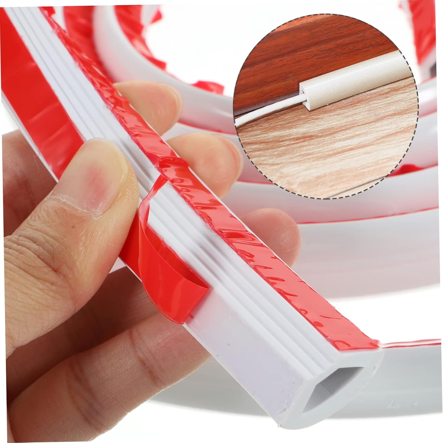 Self-Adhesive Caulk Strip Peel and Stick Wall Trim Flexible for Ceiling Edge Corner Wall