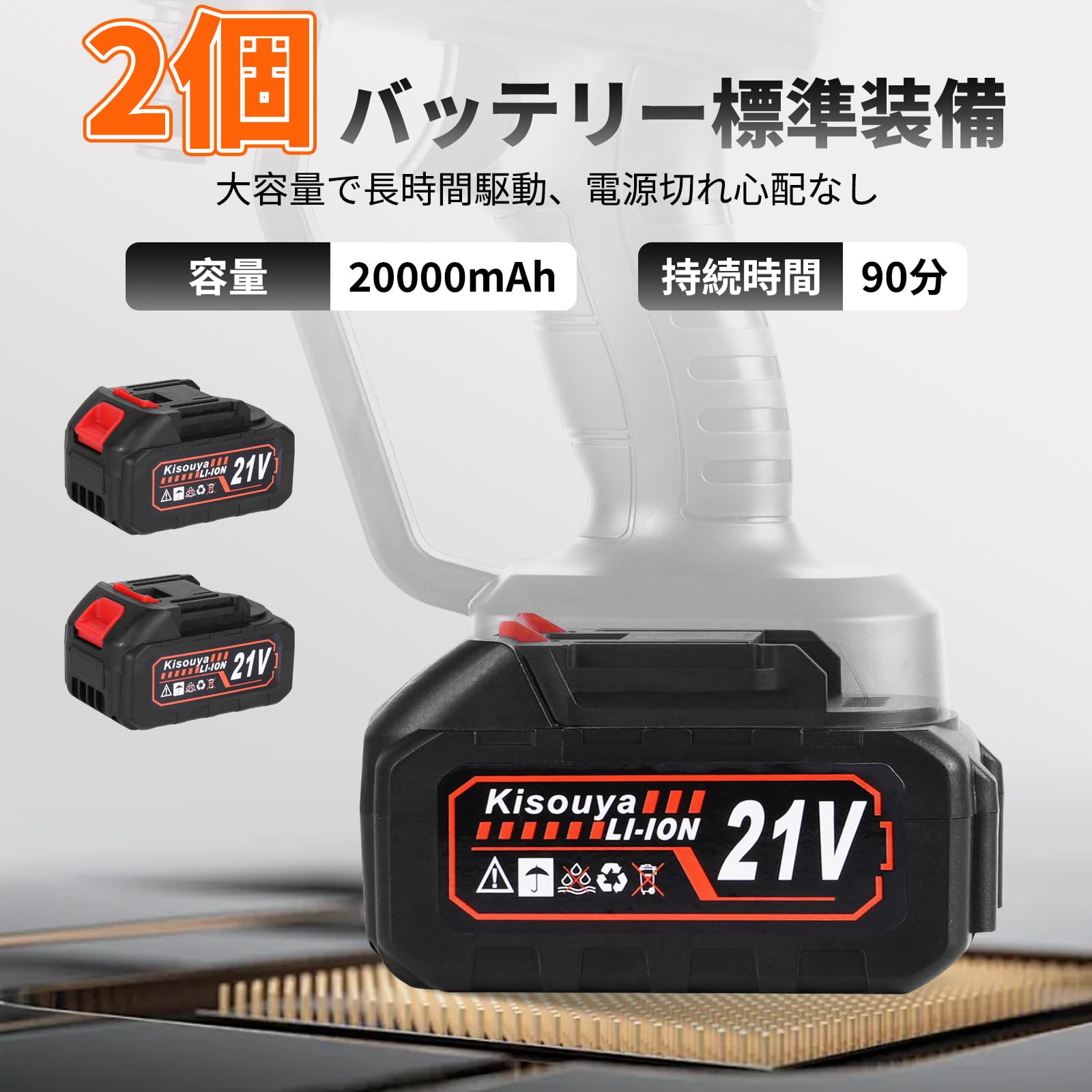 9MPa 高圧洗浄機 本体 バッテリー2個付き Amazon | 高圧洗浄機 コードレス 充電式 22L折り畳みバケツ付き