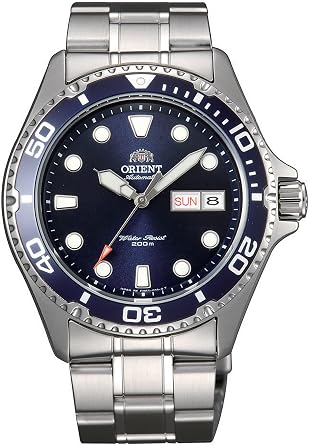 Orient AA02 Diver | Automatic/Hand-Winding Movement | 41.5 mm Diver Style Watch | 200 m Water Resistance | Stainless Steel Case