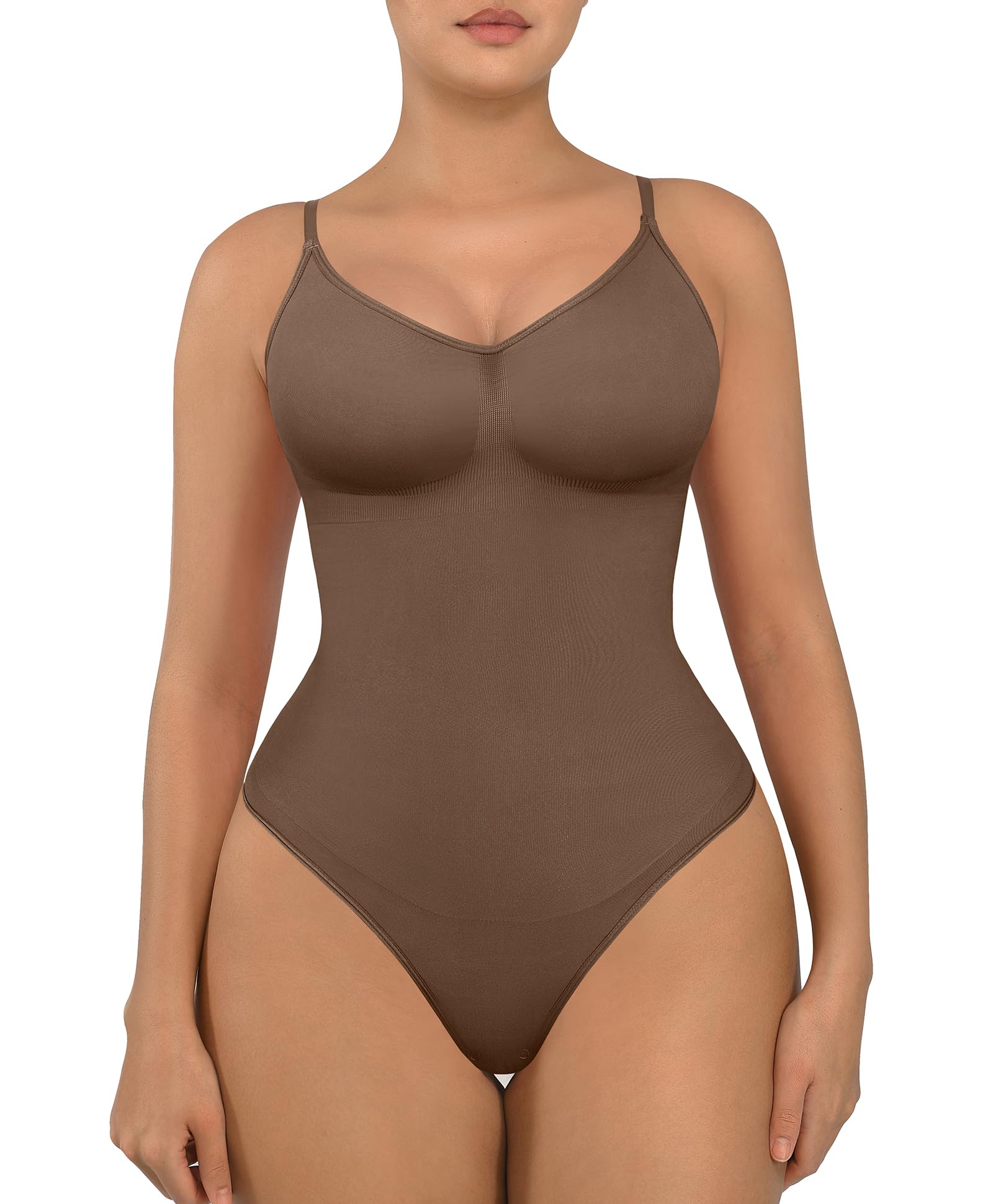 FeelinGirl Shapewear Bodysuit Tummy Control for Women Seamless Body Shaper