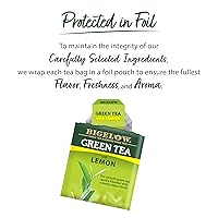 Vista 4 de Bigelow Tea Té verde bigelow con bolsas de té de limón con cafeína Caja de 20 contar - Paquete de 6