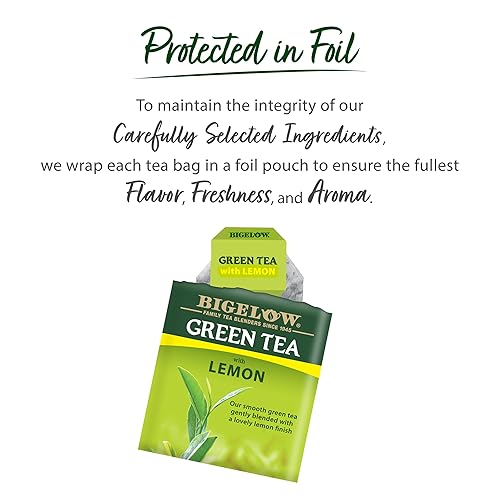 Miniatura 4 de Bigelow Tea Té verde bigelow con bolsas de té de limón con cafeína Caja de 20 contar - Paquete de 6