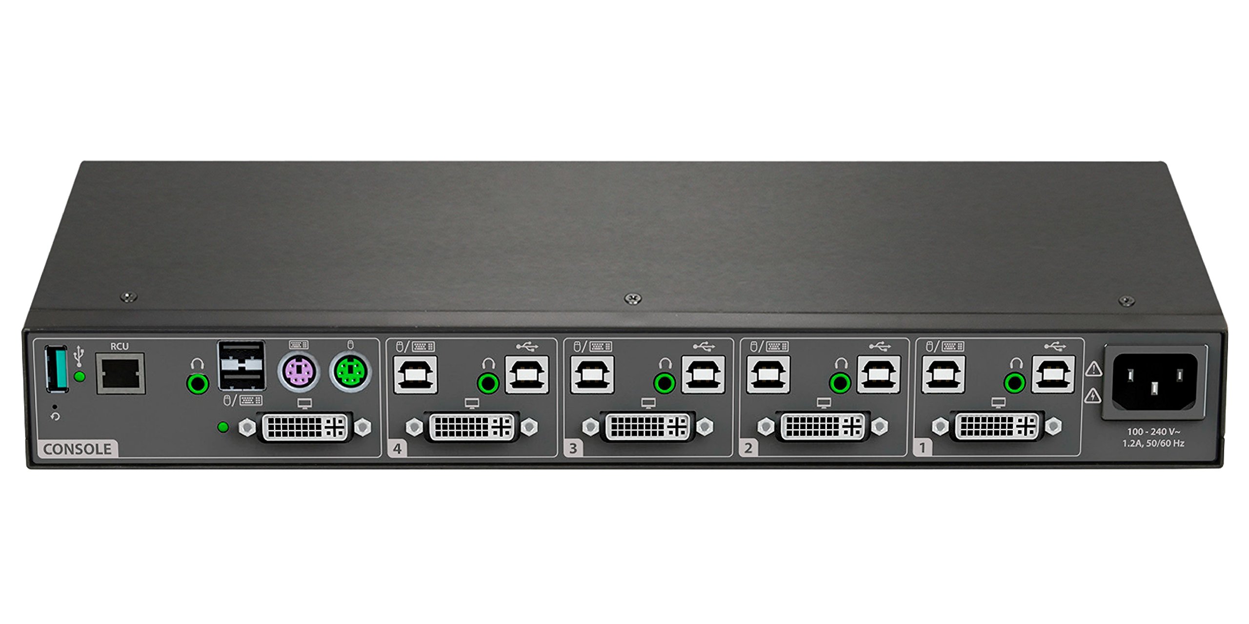 Vertiv Cybex SC985 Secure KVM | Dual Head | Universale a 4 porte e DPP | Certificato NIAP versione 4.0 (SC985DPH-400