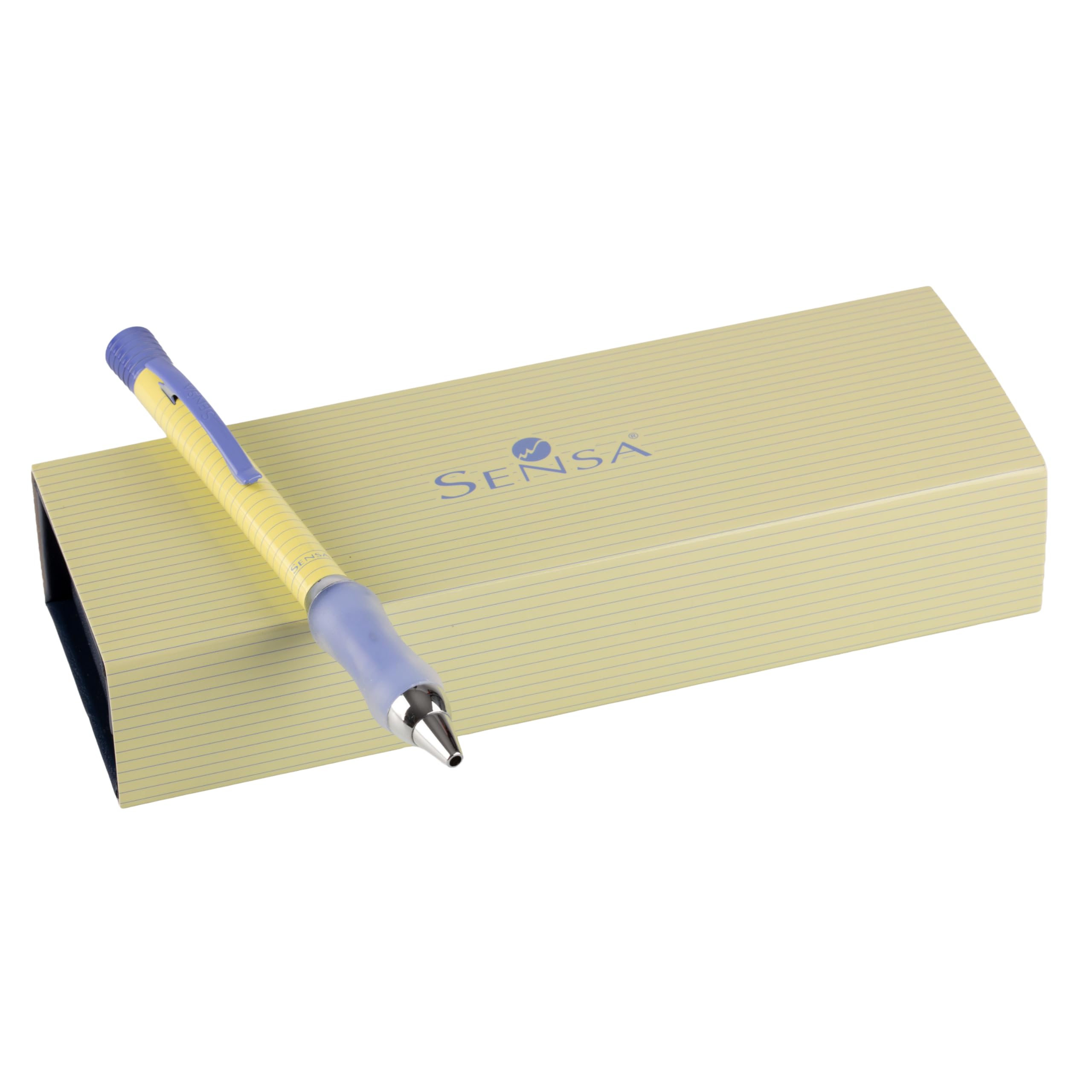 Sensa Collection Classic Retractable Ballpoint Pen Yellow Note Pad