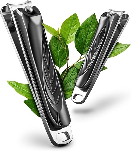 BEZOX Elegante juego de cortaúñas para uñas, cortaúñas de precisión para adultos para uñas gruesas, diseño ergonómico, cortador de uñas para hombres