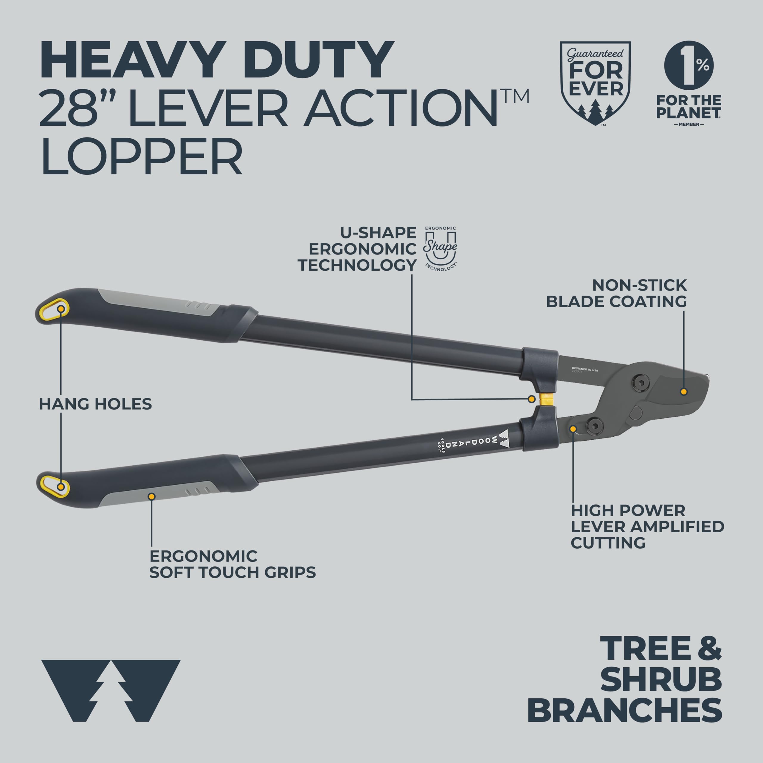 Woodland Tools Co. 25-3002-100 - Tijeras de podar (28 pulgadas)