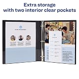 Avery Framed View Binder - Letter - 8.5amp;quot; x 11amp;quot; - 120 Sheet - 0.5amp;quot; Capacity - 1 Each - Navy Blue – view 5