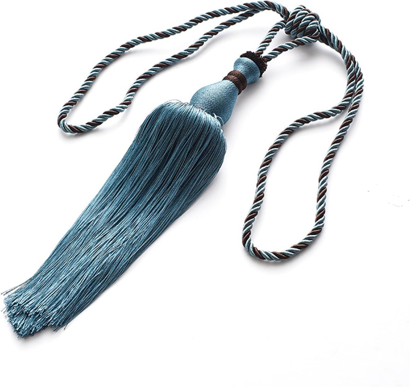 Curtain Ties 2 Pieces Vase Ball Curtain Strap Curtain Tassel Tassel Strap Anthracite Grey (Blue)