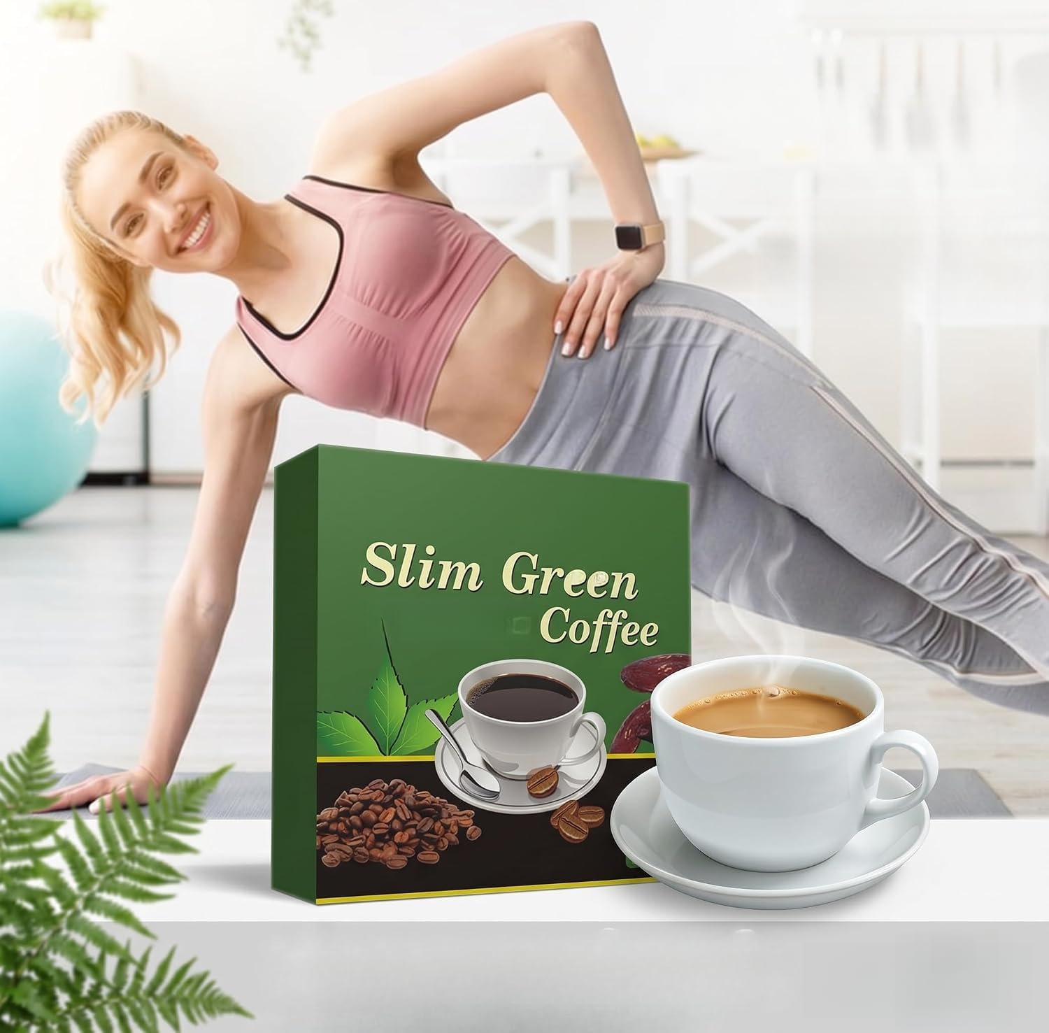 Caffè verde sottile | Aiuta a snellire la vita, la pancia piatta, il piacere naturale e l'equilibrio