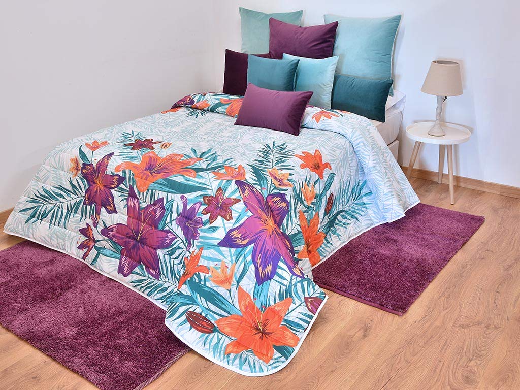 MI CASA Tagesdecke Ohana 90-Grad Bedruckt
