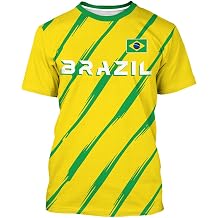 Soccer Cup 2026 Shirt for Men and Women Brazil Jersey Football Shirts Brasil Shirts Football Short Sleeve Tee Tops