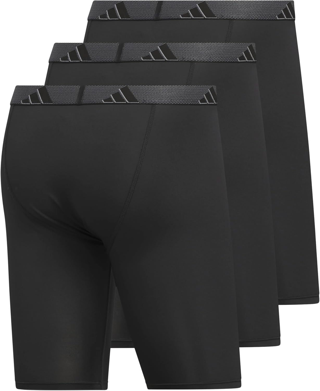 adidas Men's Performance 3-Pack Long Boxer Brief, Underwear Boxer Briefs - 3-Pack Long Men's Underwear Pack - Image 6