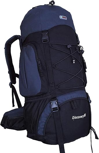 Discovery 80 Internal Frame Camping Hiking Backpack Navy