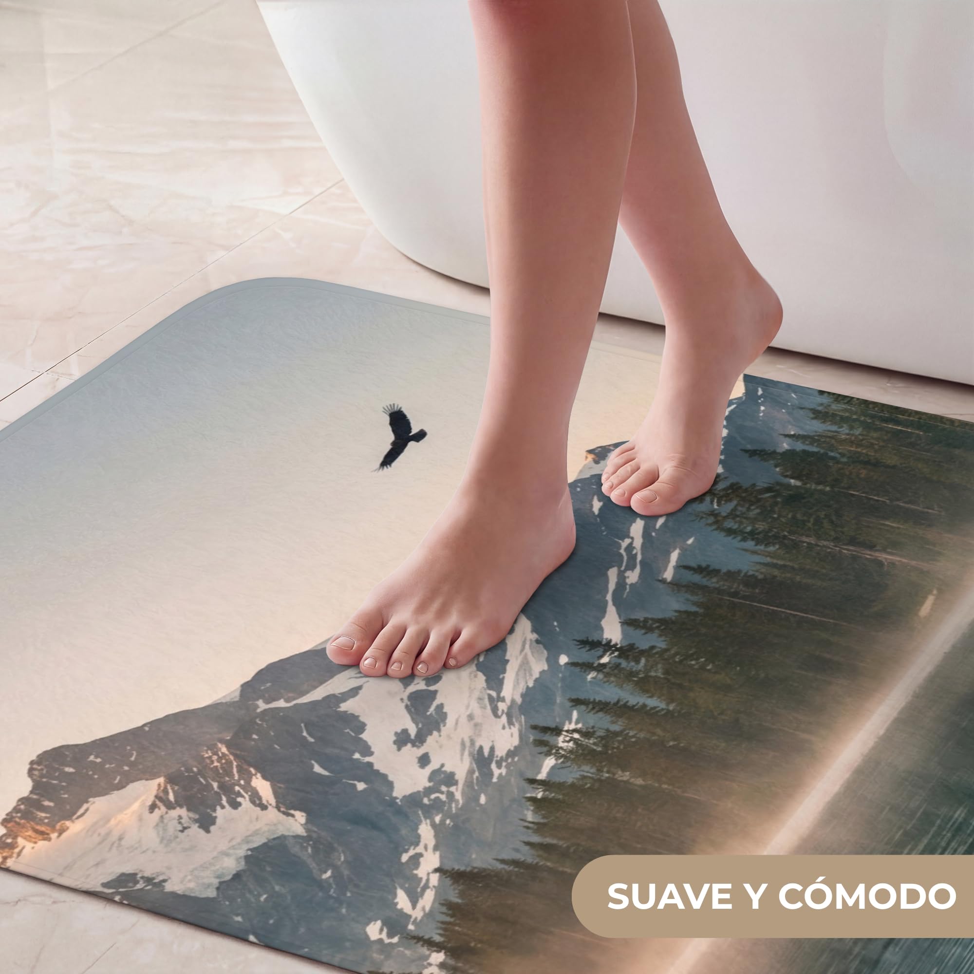 Alfombra De Baño Bathroom Bath Mat Lavable Tapete Antideslizante