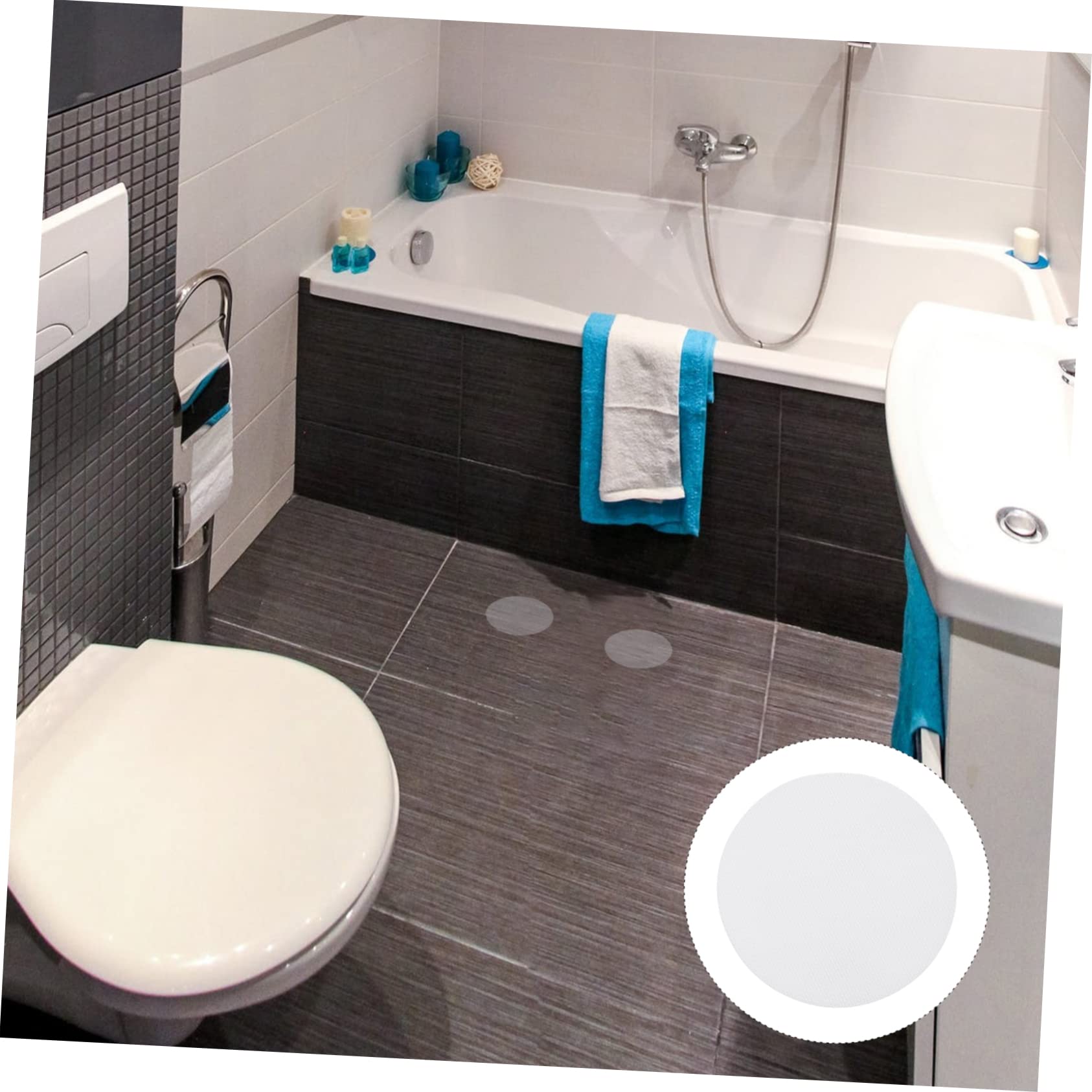 3 Juegos De Pegatinas De Ducha para Baño Antideslizantes para Bañera Cocina Escaleras 16 Unidades X 3 Unidades