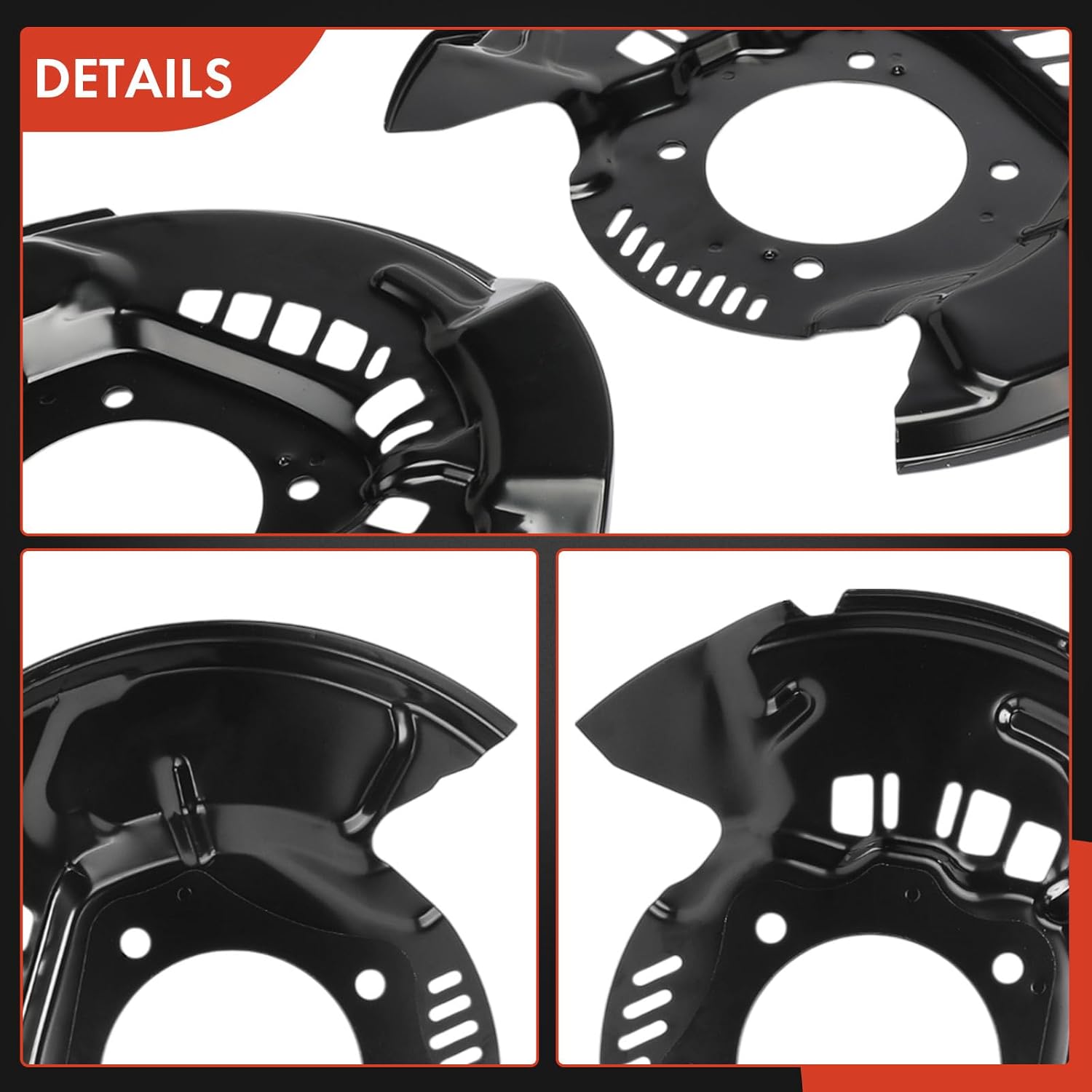 A-Premium Front Driver & Passenger Side Brake Dust Shield Compatible with Toyota Models - Tundra 2007-2021, Sequoia 2008-2022, 2-PC Set