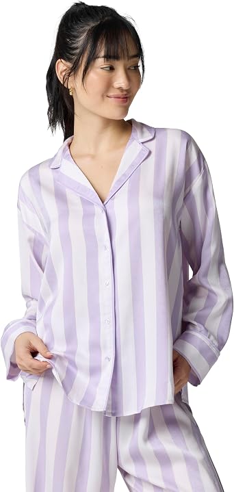 florence by mills Womens Silky Satin Sleep Shirt