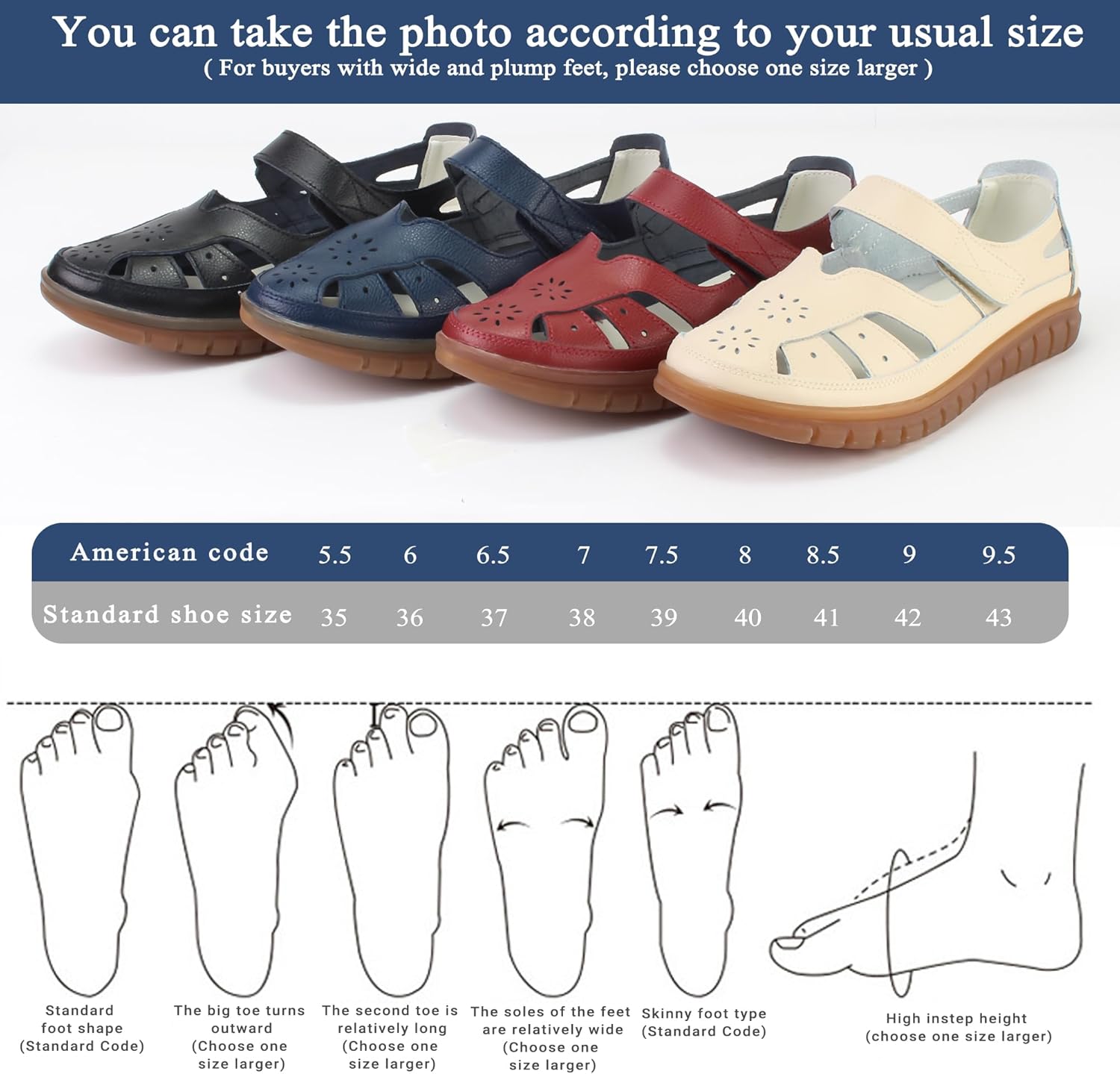 Women 's Classic Genuine Leather Casual Flat Sandal Closed Toe Fisherman Sandals Comfy Work Sandal Everyday Walking Shoe - Image 5