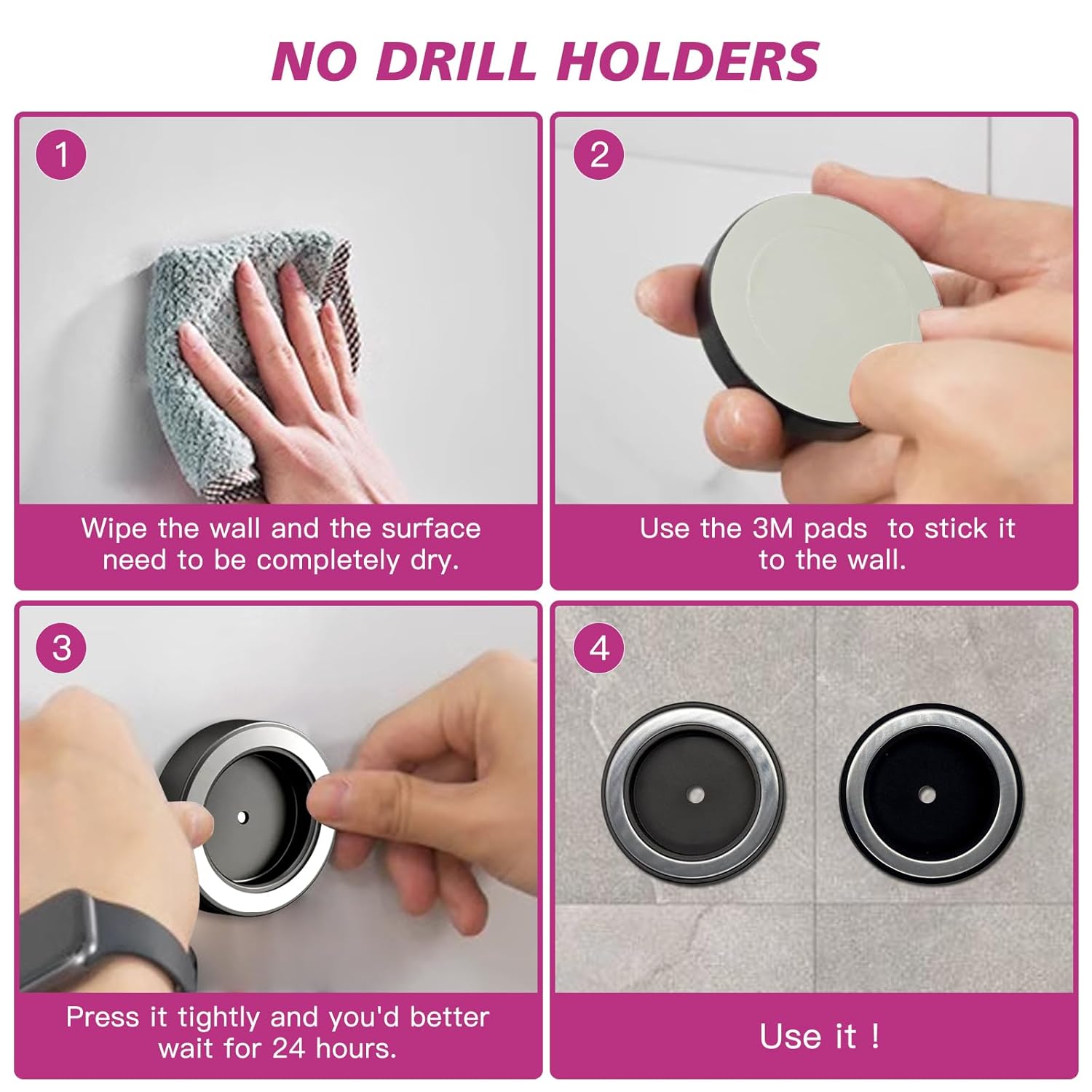 360° Rotating Diffuser Attachment Nozzle Compatible With Laifen Swift + 2 pcs Hair Dryer Holder Wall Mount Magnetic