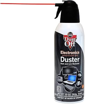 Falcon Dust-Off Electronics Compressed Gas Duster 10 oz (4 Pack) [New Improved Version]