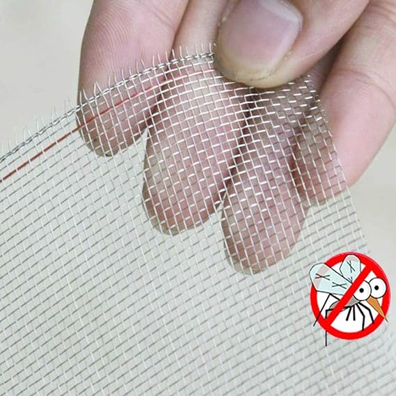 IBOWZ Stainless Steel Woven Wire Mesh Woven Wire 16 Mesh, 304 Stainless Steel Wire Mesh, Window Screen Mesh Anti Mosquito for Vent, Security, Windows, Door, Filter
