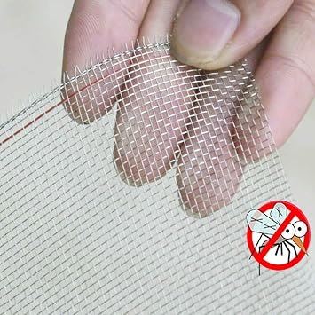 IBOWZ Stainless Steel Woven Wire Mesh Woven Wire 16 Mesh, 304 Stainless Steel Wire Mesh, Window Screen Mesh Anti Mosquito for Vent, Security, Windows, Door, Filter