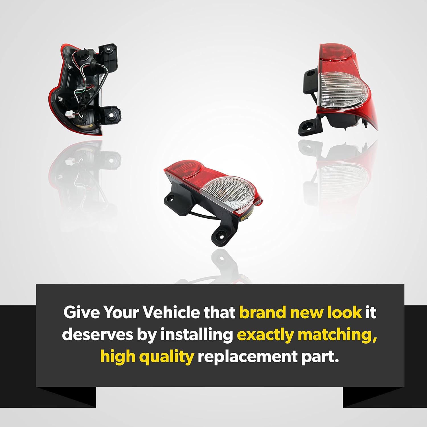 Tail Light Assembly For 2013 2014 2015 2016 2017 2018 2019 2020 2021 Nissan NV200 - Fits Passenger Side of NV200 Tail Lights - Includes Bulb, Lens, Housing - Tail Light For NV200 S SV