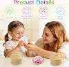 2Pcs Glitter Dumpling Squishy, Squishys Dumplings Stress Fidget, Bao Bun Squishy, Sensory Stress Ball Toys with Steamer Box, Mystery Dumpling Squishies for Kids & Adults(Pink+White)