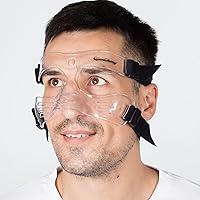 Vista 1 de QianCheng Protector de nariz para nariz rota para adulto, protector facial ajustable con relleno, QC-L5-L