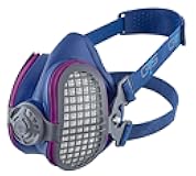 GVS SPR457 Elipse P100 Dust Half Mask Respirator with replaceable and reusable filters included, blue, m/l size