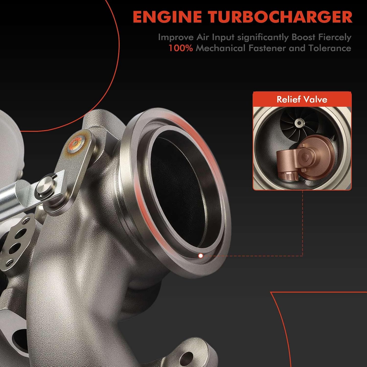 A-Premium TD025L4BR Complete Turbocharger Turbo Kit Compatible with Audi & Volkswagen Models - A3 2014-2019, Q3, Golf, Passat