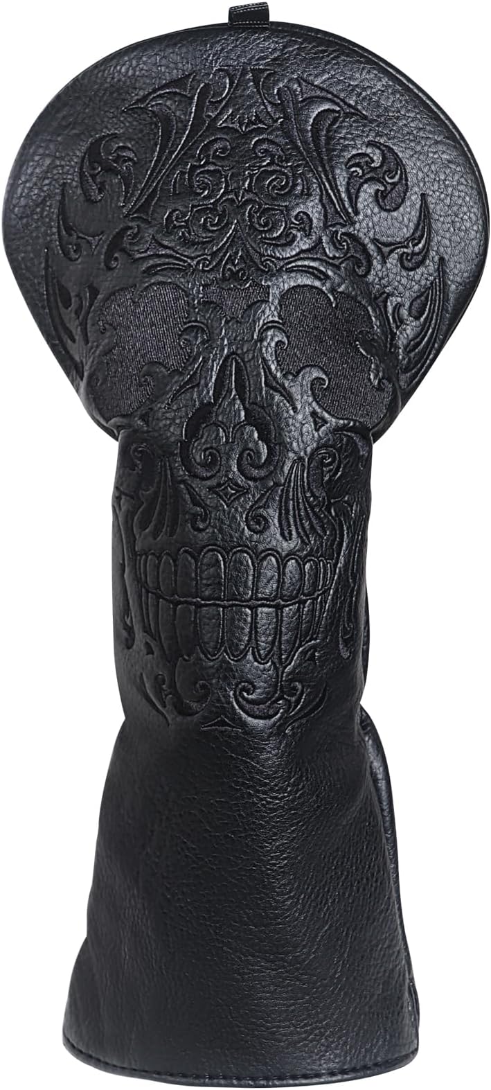 Skull Skeleton Black Golf Club Head Covers Headcover for Woods Driver and Hybrids Irons