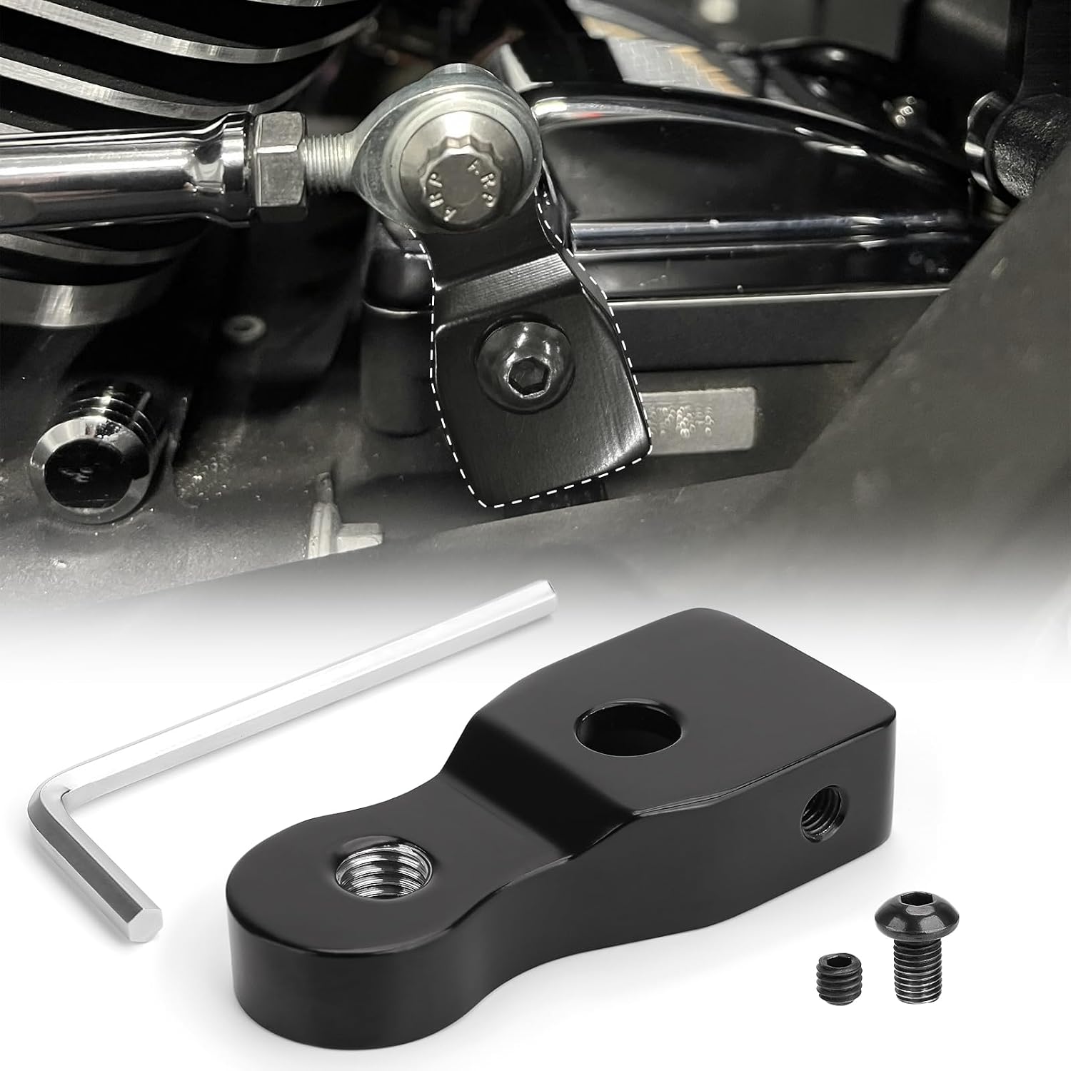 JERBOR EZ Shift Neutral Gear Assist Kit for All Harley Before 2017 Twin Cam Motorcycle, Accurate & Fast Neutral Gear Shifter Assist for Touring Softail Dyna Sportster, Easier by 20% Neutral Shift Gear