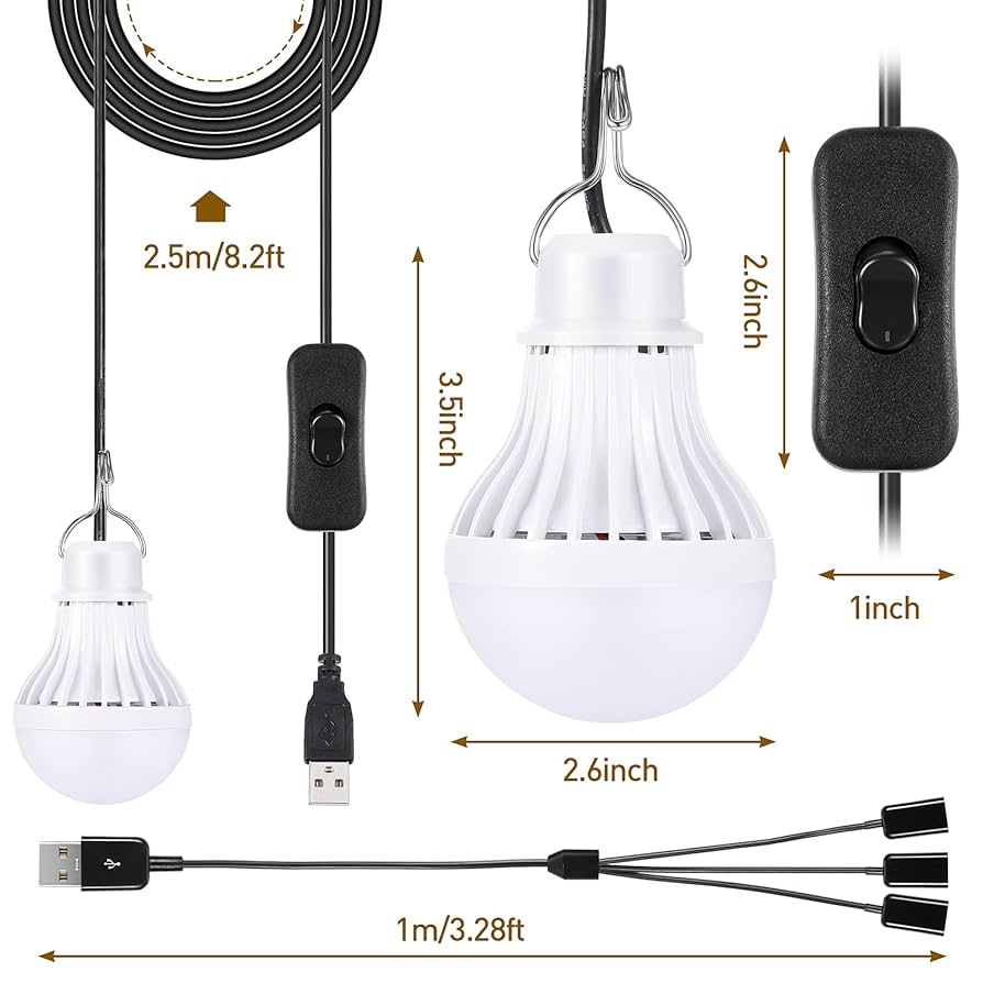 Onite USB端子に接続 金属フック付き ポータブル 電球形 USB LED電球 LED照明 USB LEDライト スイッチ付き キャンプライト アウトドア ランタン qqffhab Amazon.co.jp: Onite USB LED電球 LED照明 USB LEDライト 電球形