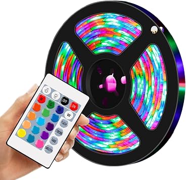 Yusheng Led Lights for Bedroom - RGB Strip Lights with Remote Control | Led TV Lights, Color Changing Lights for Bedroom Room Home Decor Festival