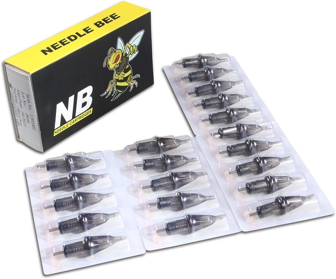 NeedleBee Tattoo Needle Cartridges for Hawk Machine and Pen 20 Pieces of Box (7M1)