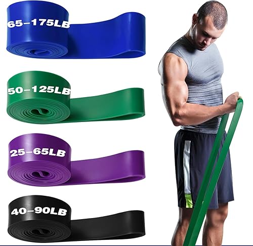 Juego de bandas de resistencia, banda de asistencia para dominadas, banda de ejercicio para hombres y mujeres, entrenamiento de resistencia de