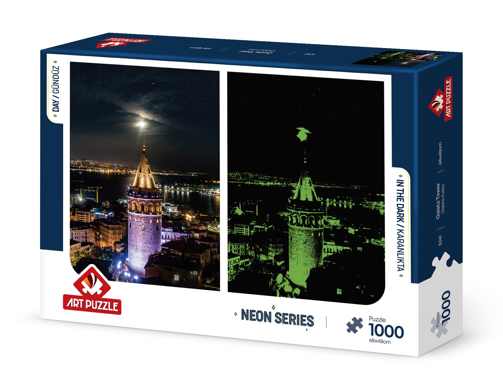 Art Puzzle Galata Kulesi 1000 Parça Neon Puzzle