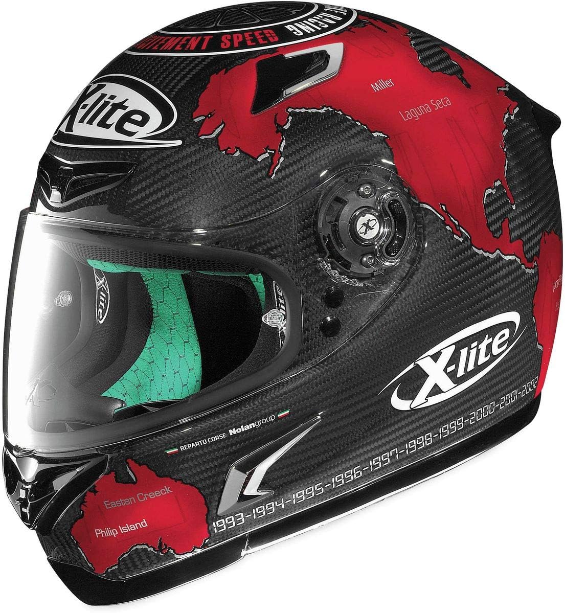 X-Lite X-802RR Ultra Carbon Helmet - Checa (X-LARGE) (BLACK/RED)