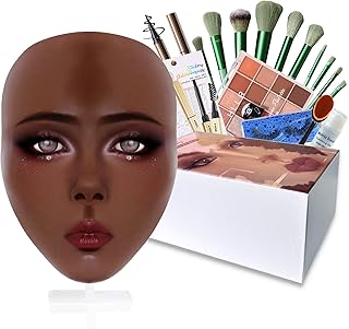 Kit de práctica de maquillaje de silicona, ca...