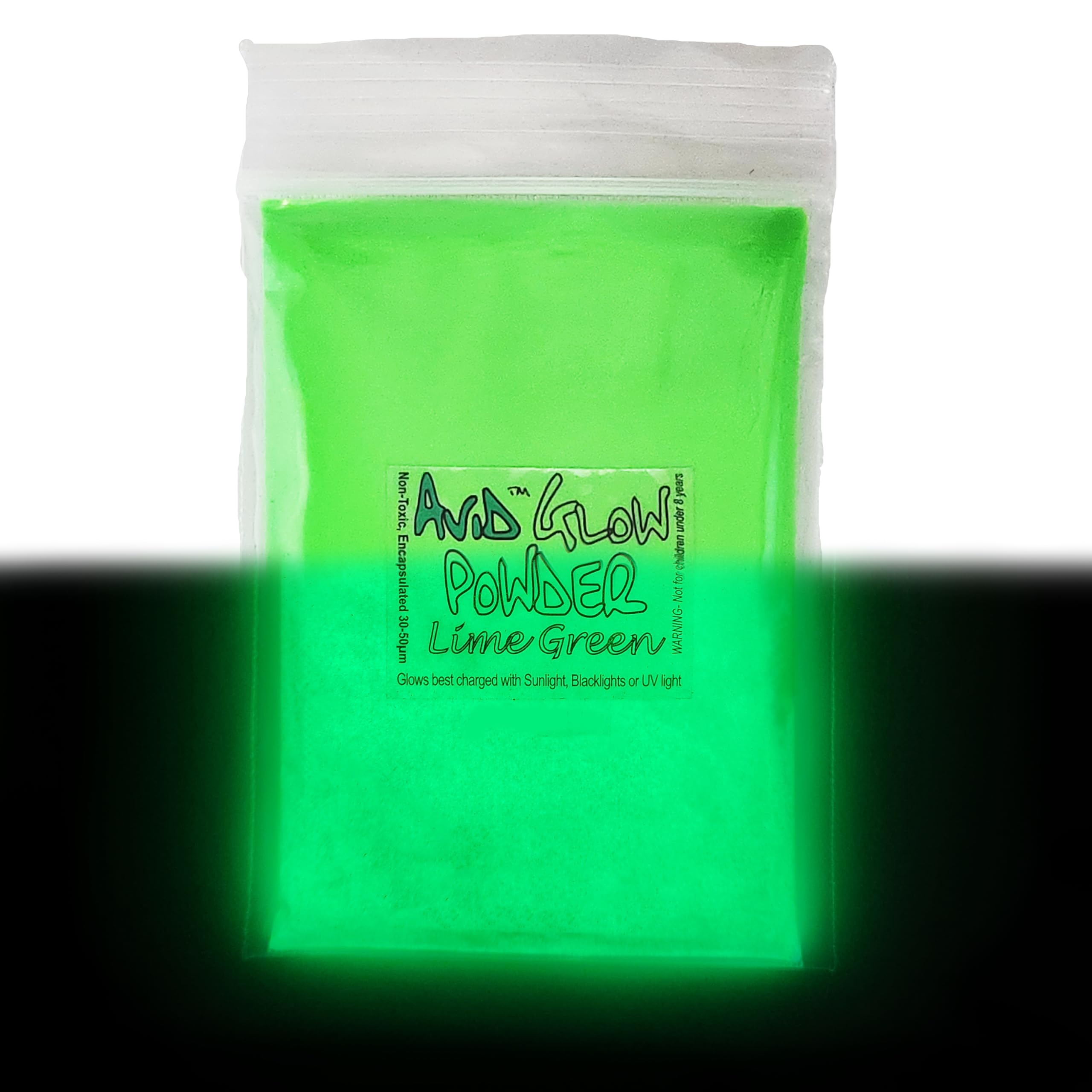 Avid Colorist-Glow in the Dark Pigment Powders- Fluorescent Green in Daylight/Green Glow in Dark- 1oz (30g) for Resin, Slime, Nails, Paints, Coatings,