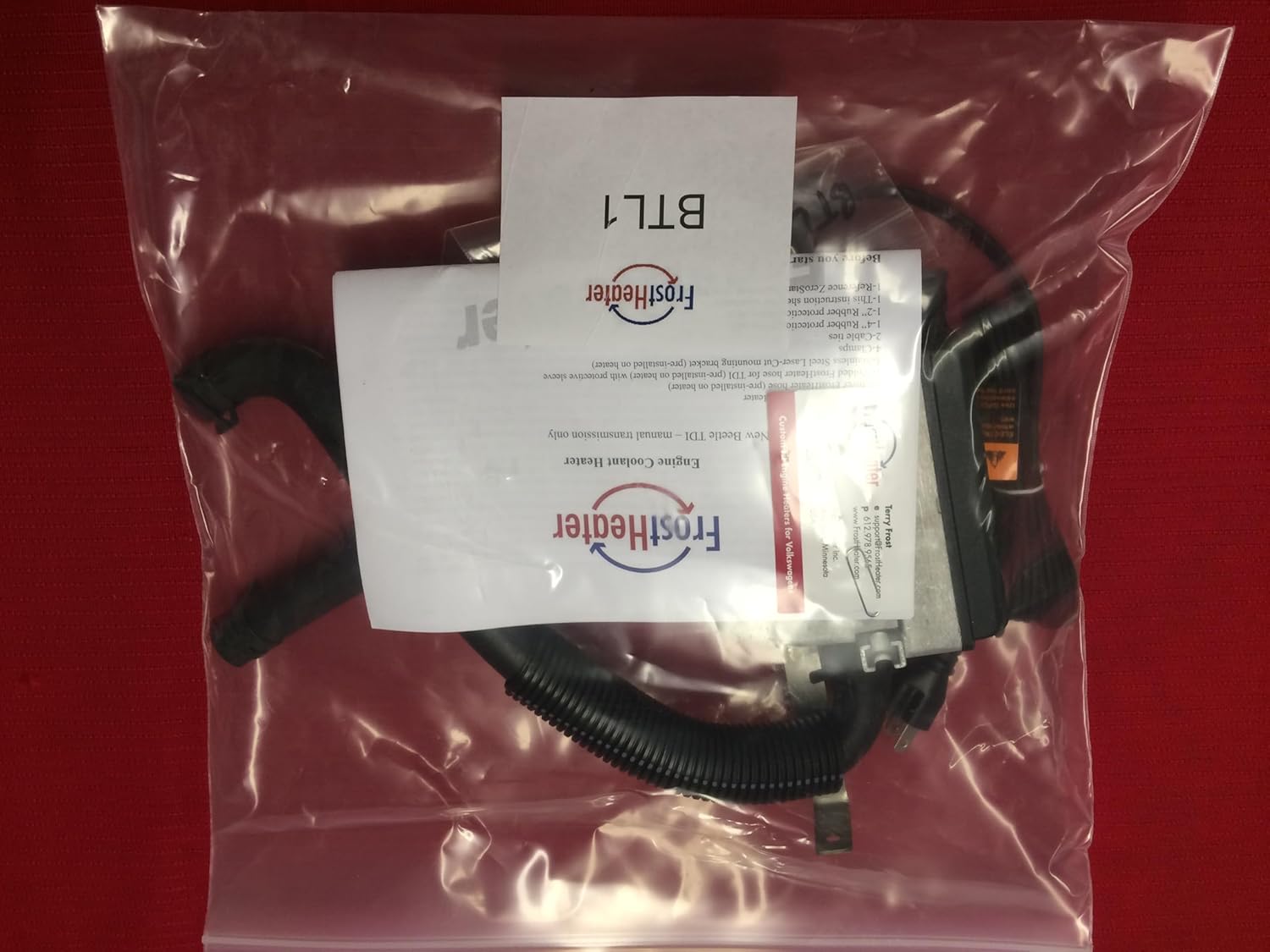 BMI Engine Block Heater Compatible with VW Beetle 1998-2003 1.9 L TDI (Manual Trans ONLY) BTL1