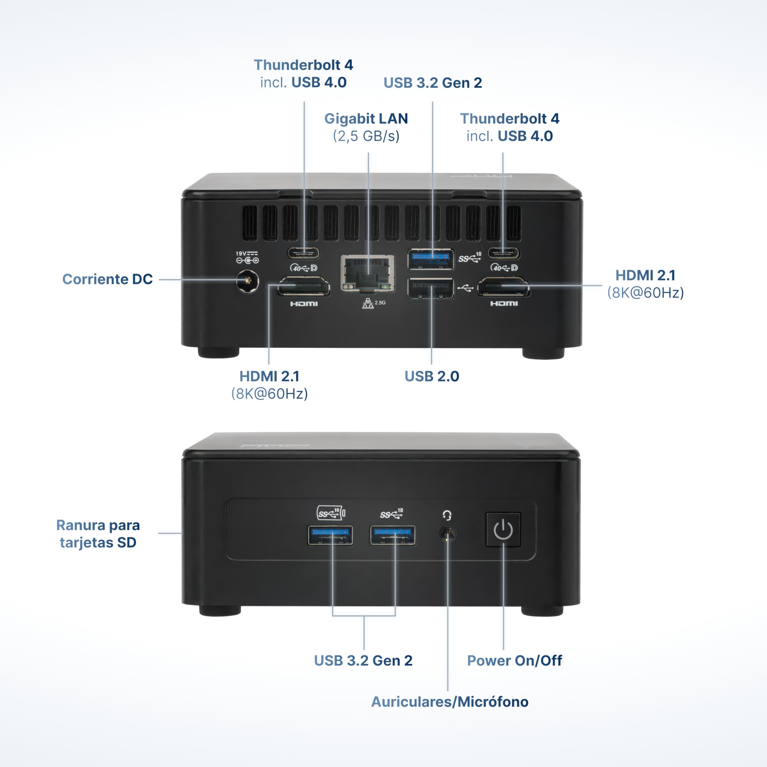 FutureNUC Pro Intel® Core-i3 13. Gen. Mini PC • Mini Ordenador de