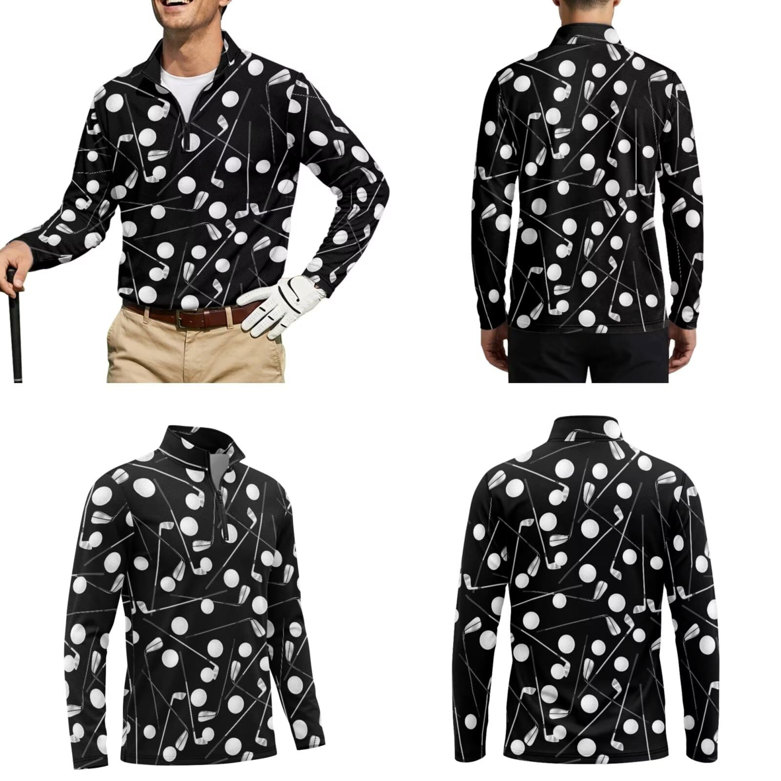Xoenoiee Camisas de golf a juego para parejas, divertidas camisas polo de golf para parejas, trajes a juego, polos de golf de manga corta