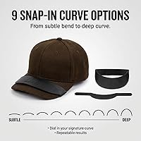 Vista 6 de Lids Doblador de Ala de Sombrero – Curvador de Ala de Gorra de Béisbol y Herramienta de Moldeado, 9 Opciones de Curva con Encaje, Ajuste Universal